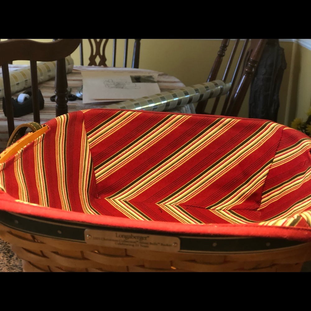 Longaberger basket 2005 silver bells Christmas